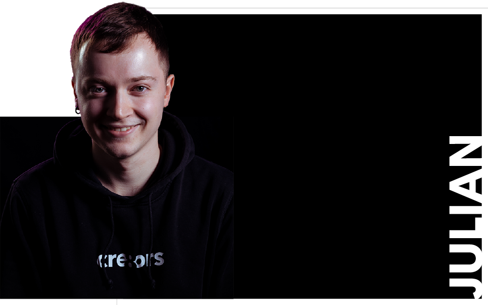 julian smiles