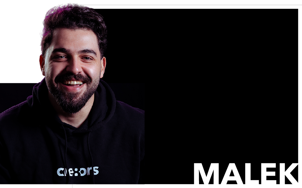 malek smiles