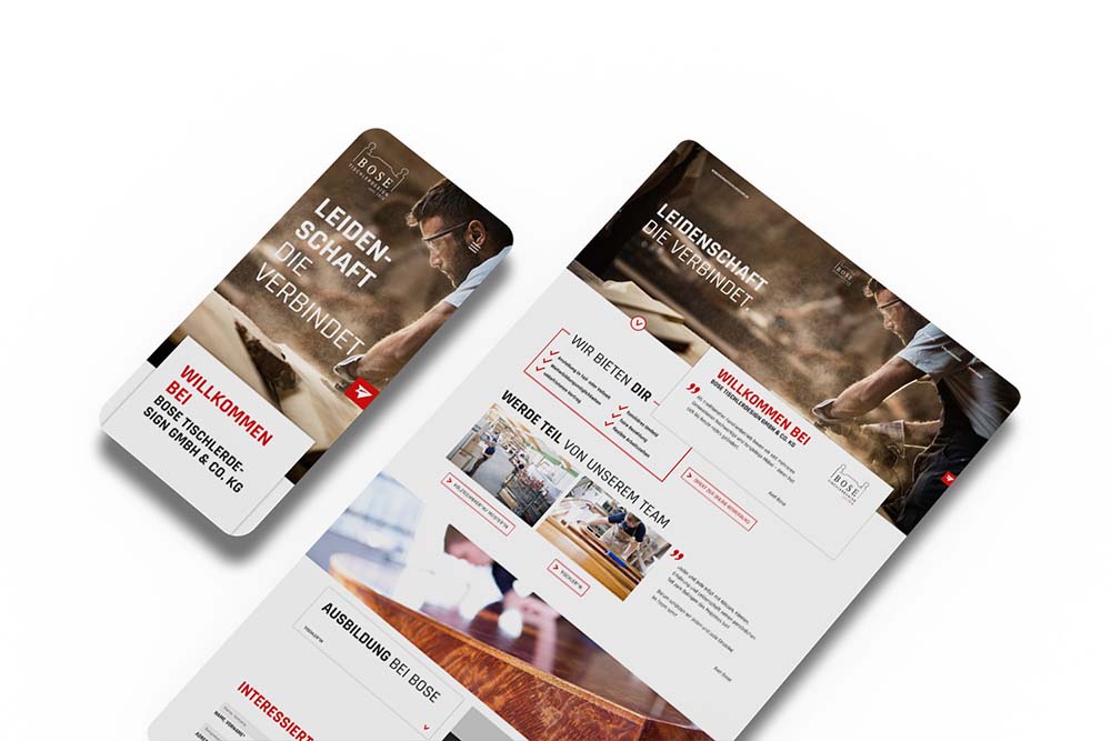 Website Mockup Bose 1